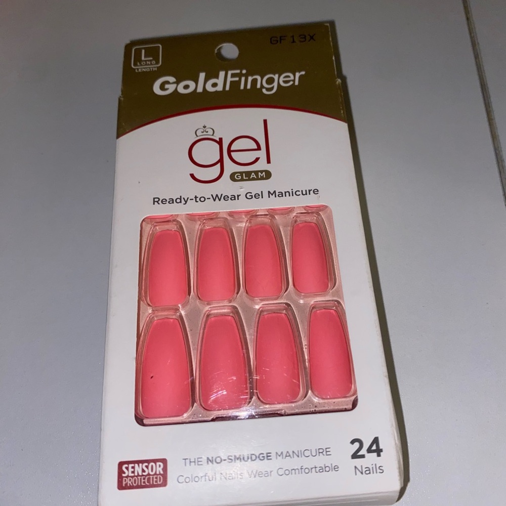 Gel Glam Pink Nail Set